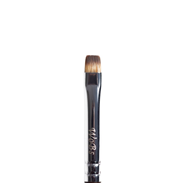 Wobs Brush W 3286 straight flat for eyebrows, synthetic