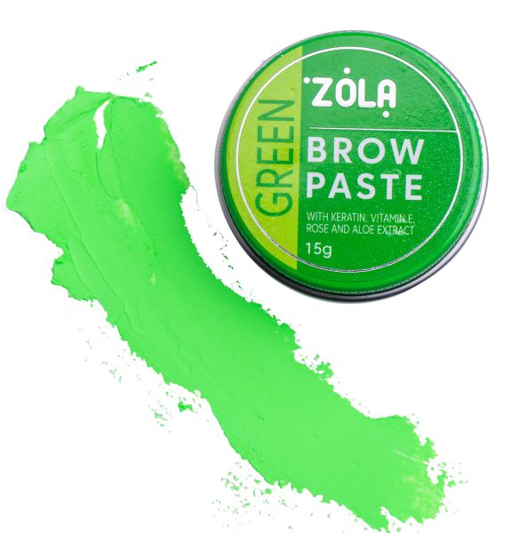 ZOLA Контурная паста для бровей зеленая