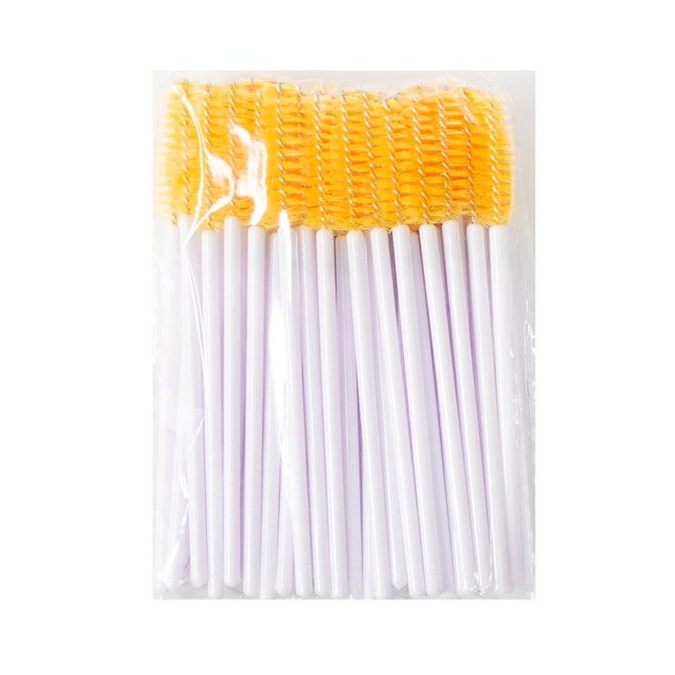 Nylon brushes, white-yellow, pack. 50 pcs.