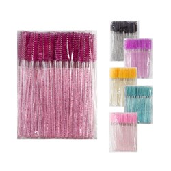 Crimson nylon brushes with glitter, pack of 50 pieces