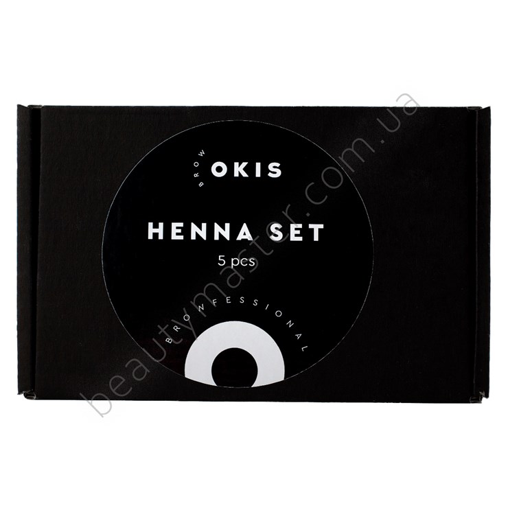 OKIS BROW Henna set (3 shades of henna, water, fixative)