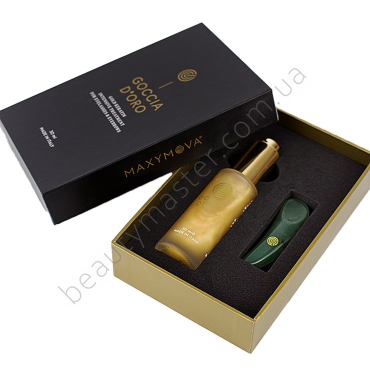 Maxymova Goccia d`oro Gold for eyelashes 30 ml + spoon in a box