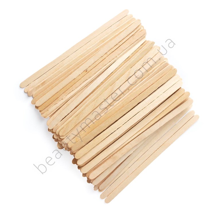 Шпатели деревянные узкие 140*6*1,6 мм, 100шт