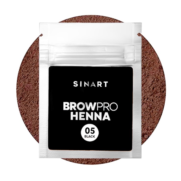 Sinart Хна для бровей Browpro henna 05 black sachet 1.5g
