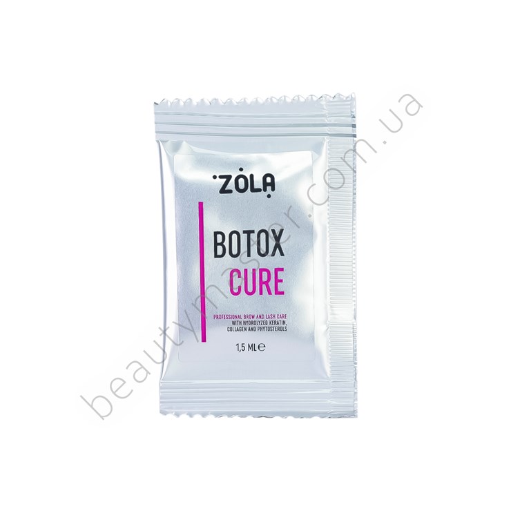 ZOLA Ботокс для бровей и ресниц в саше Botox Cure 1,5 мл х 10 шт