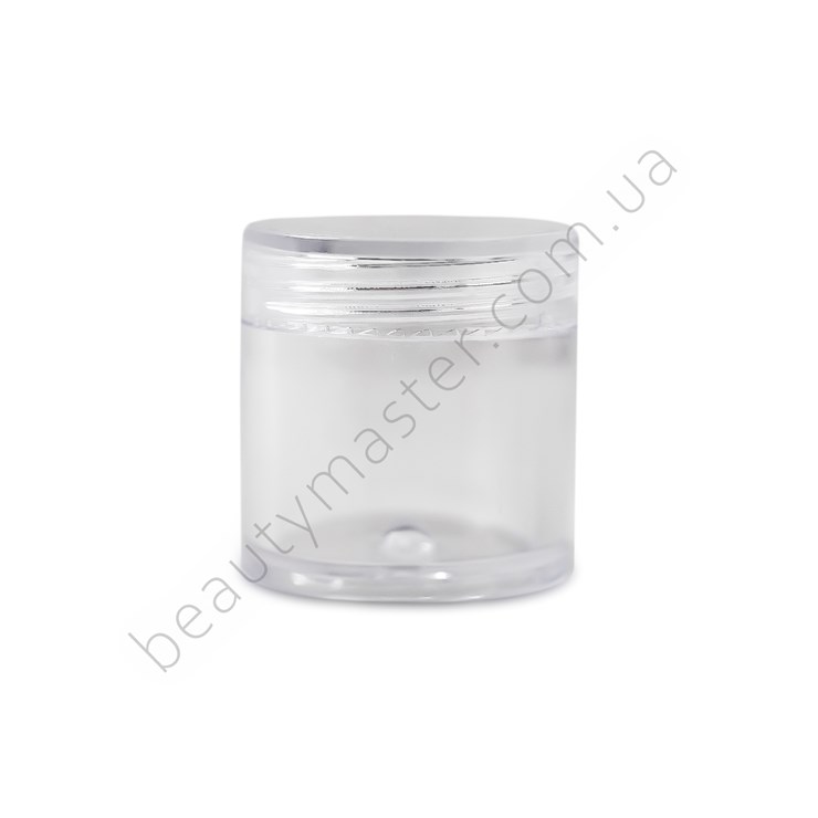 Transparent plastic jar 12g